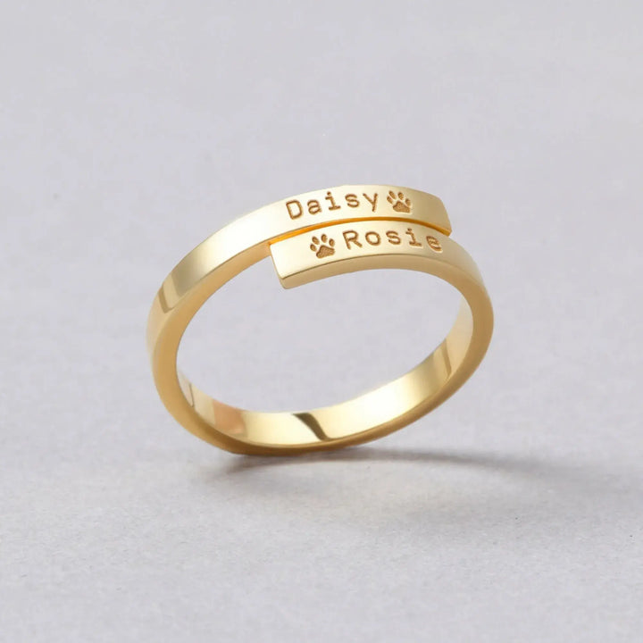 Custom ring with your pet's name