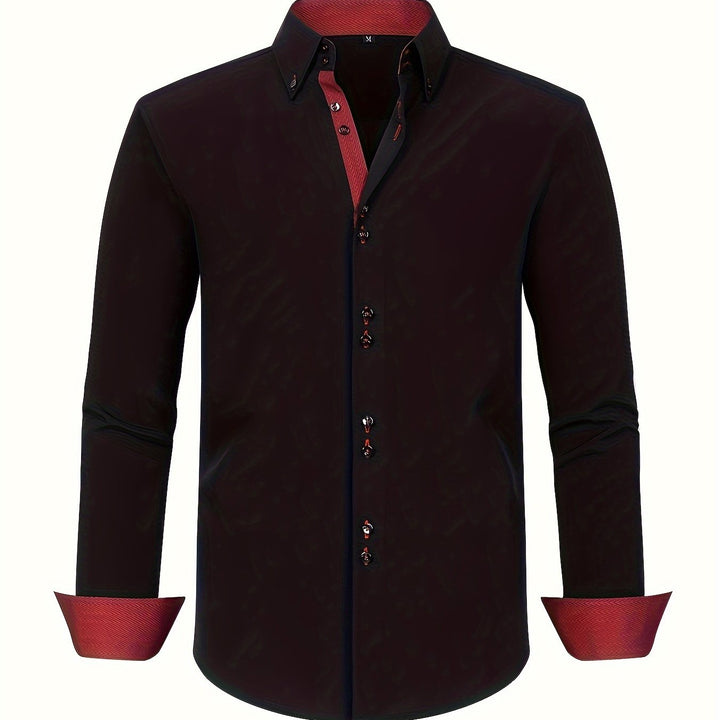 NOVAE | LIGHT ELEGANT SHIRT WITH CONTRAST DETAILS