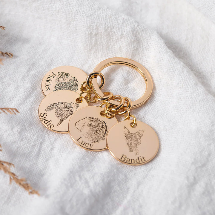 Personalised Keyring with Pet's Face