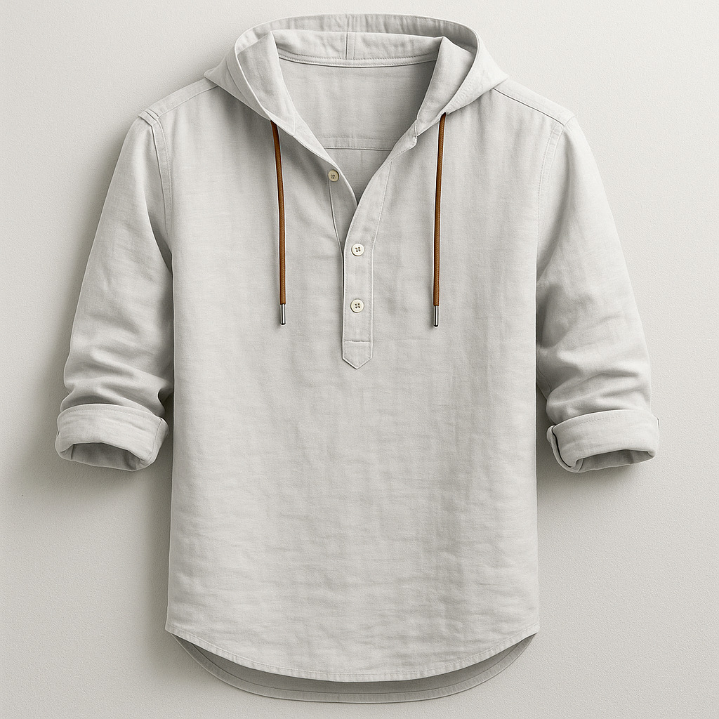 LAURENT MONACO | LUXURY SHIRT WITH HOOD