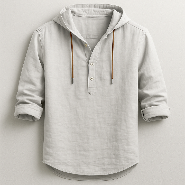 LAURENT MONACO | LUXURY SHIRT WITH HOOD