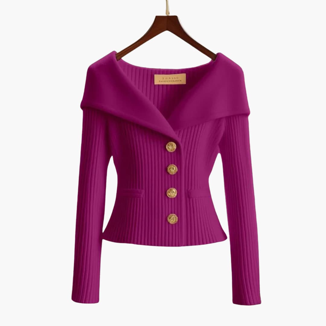 Mischa | Ribbed Button-Up Cardigan