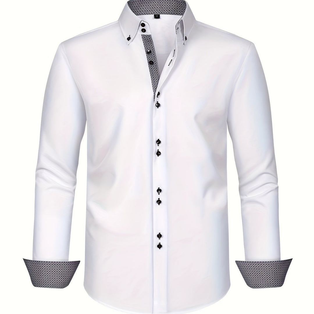 NOVAE | LIGHT ELEGANT SHIRT WITH CONTRAST DETAILS