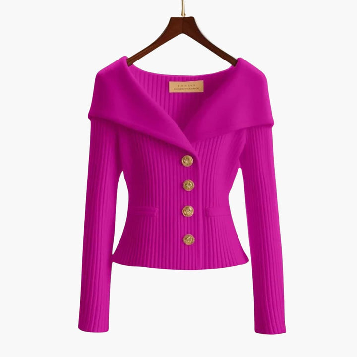 Mischa | Ribbed Button-Up Cardigan