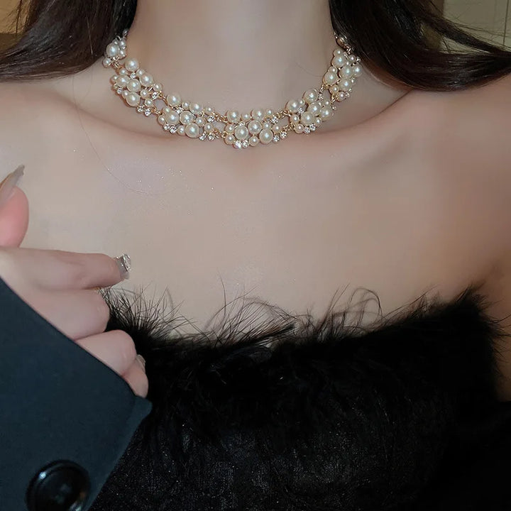 Timeless Pearl & Crystal Jewellery Set