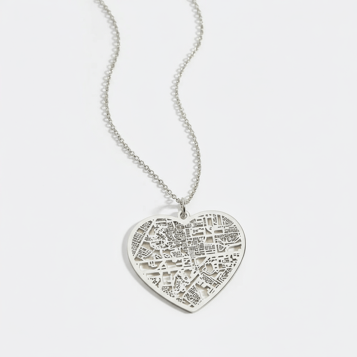 Custom Map Necklace
