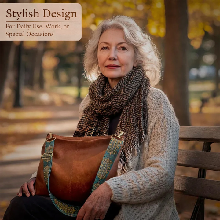 Avery™ | Spacious & Organized — Leather Work Bag with Compartments