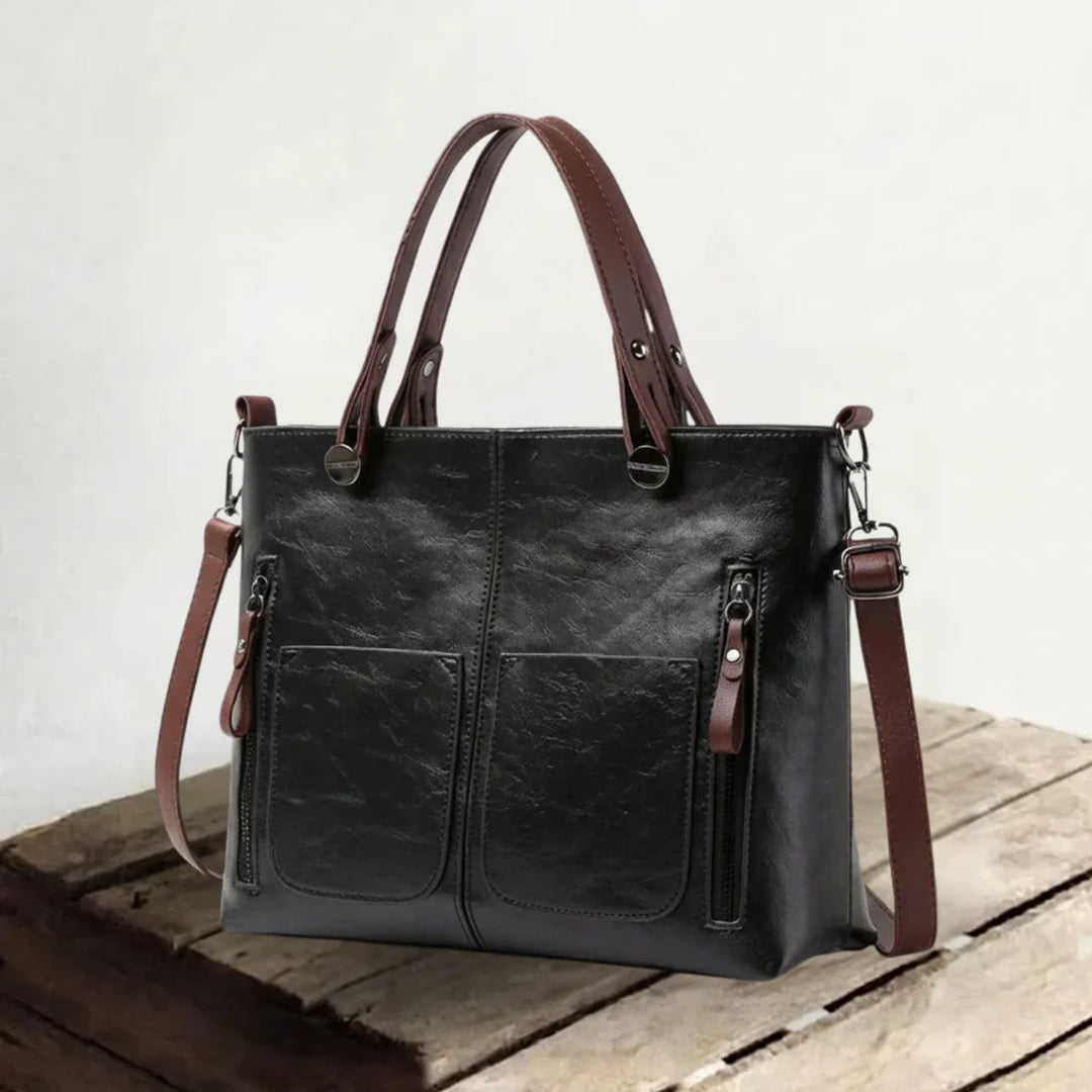 Ilse™ | Stay Organized in Style — Spacious Leather Tote