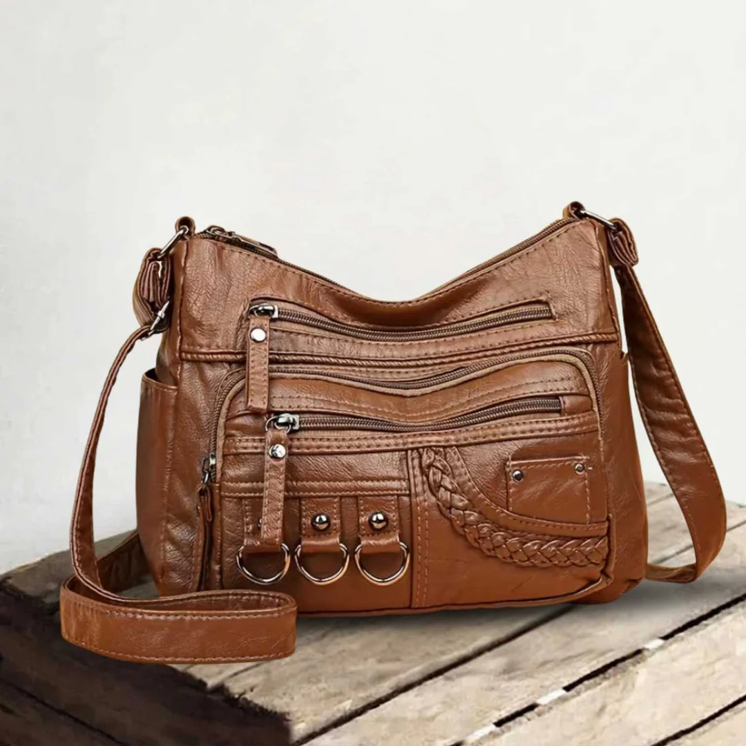 Ava™ | Never Forget a Thing — Spacious Leather Shoulder Bag