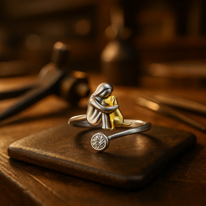Embrace Dog Ring – Symbol of Love & Loyalty