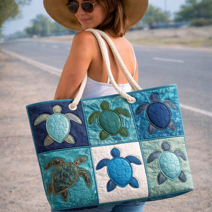 Blue Turtle Beach Tote