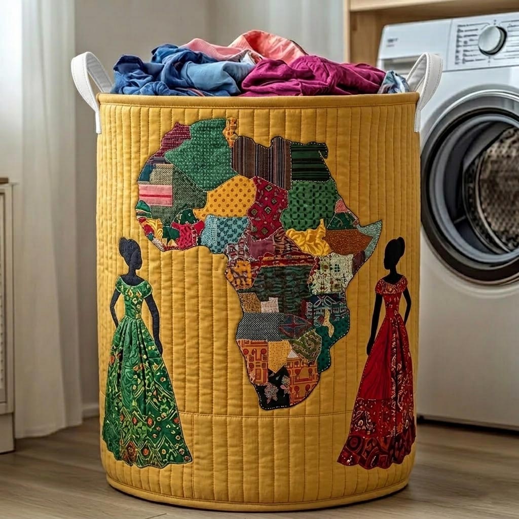 Quilted Laundry Basket Africa Legacy
