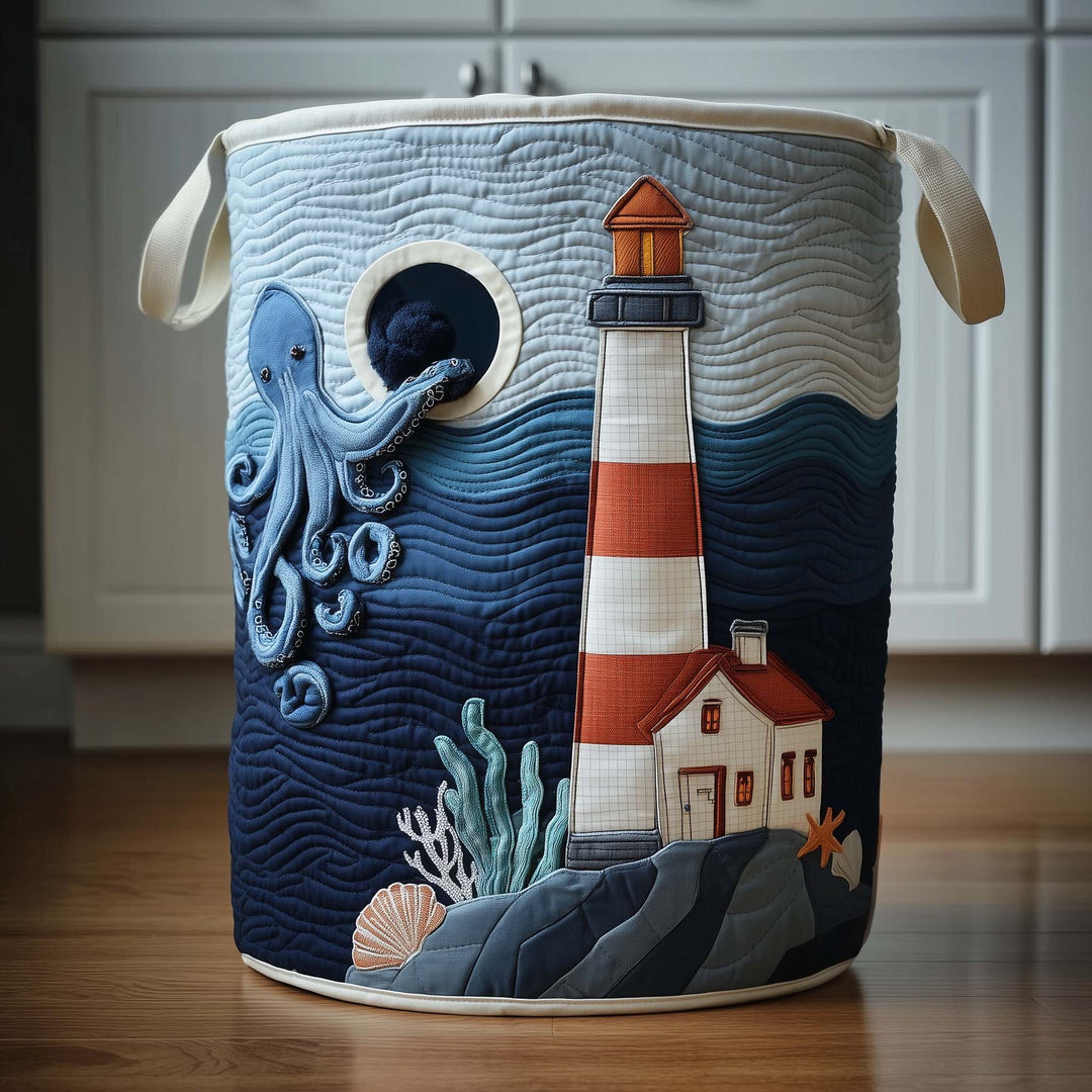 Octo Explorer Quilted Laundry Basket
