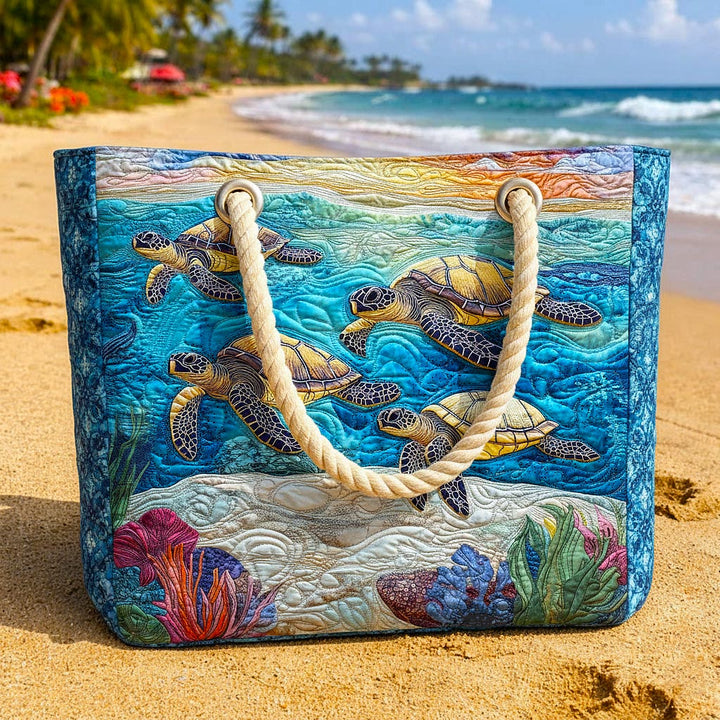 Sea Turtle Beach Tote