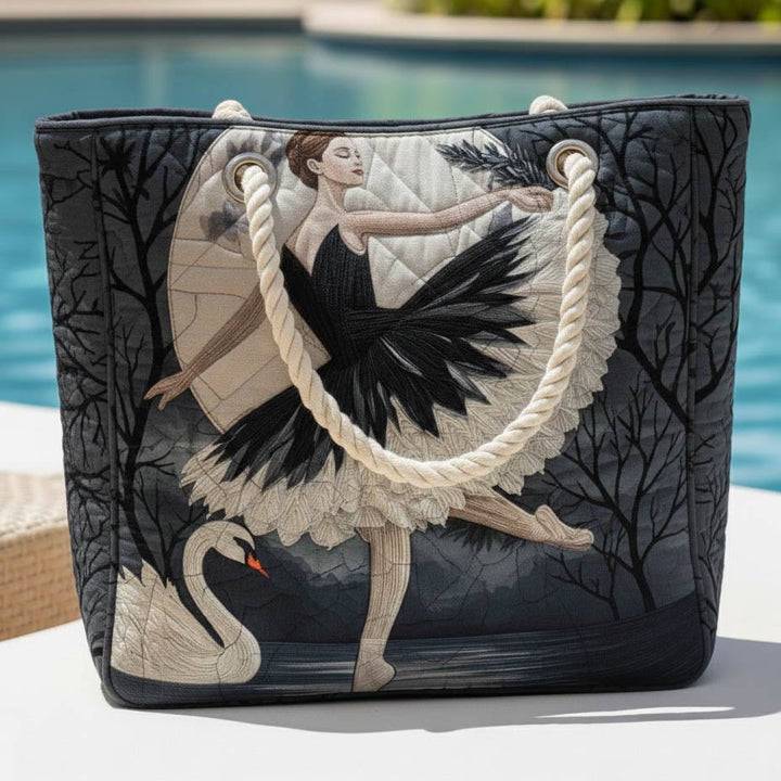 Elegant Ballerina Beach Tote