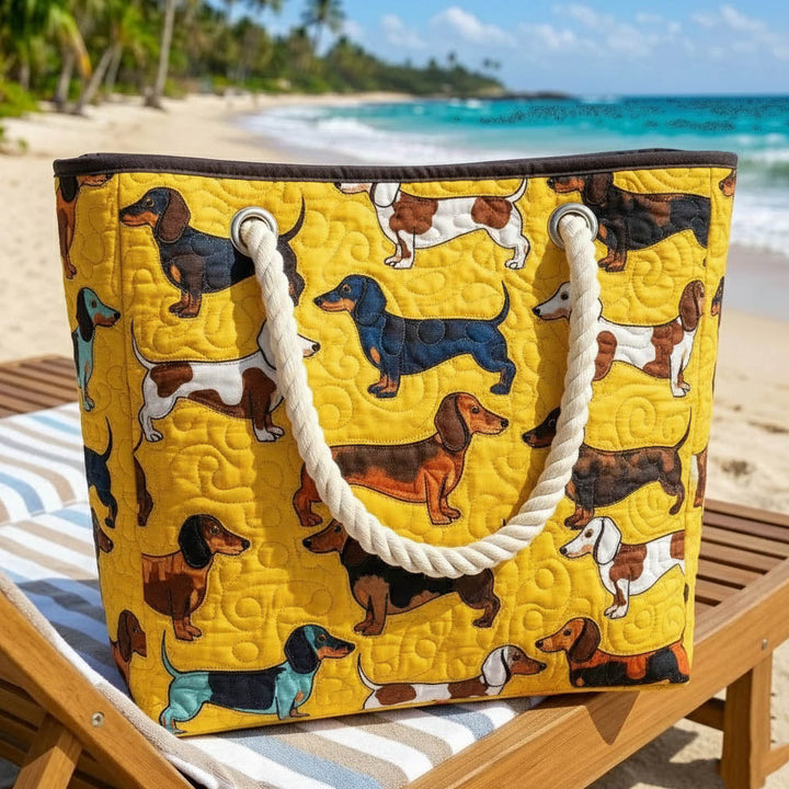 Dachshund Beach Tote