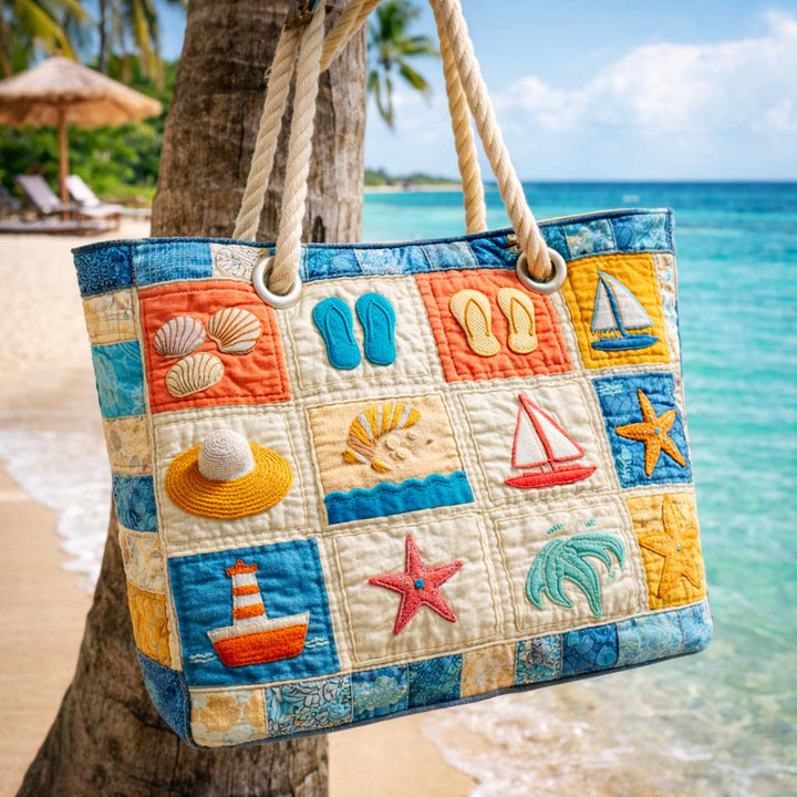 Coastal Charm Beach Tote
