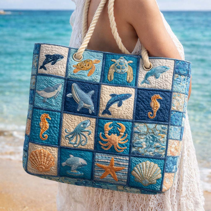 Marine Life Beach Tote