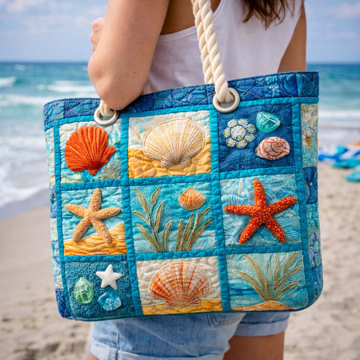 Coastal Shells Beach Tote