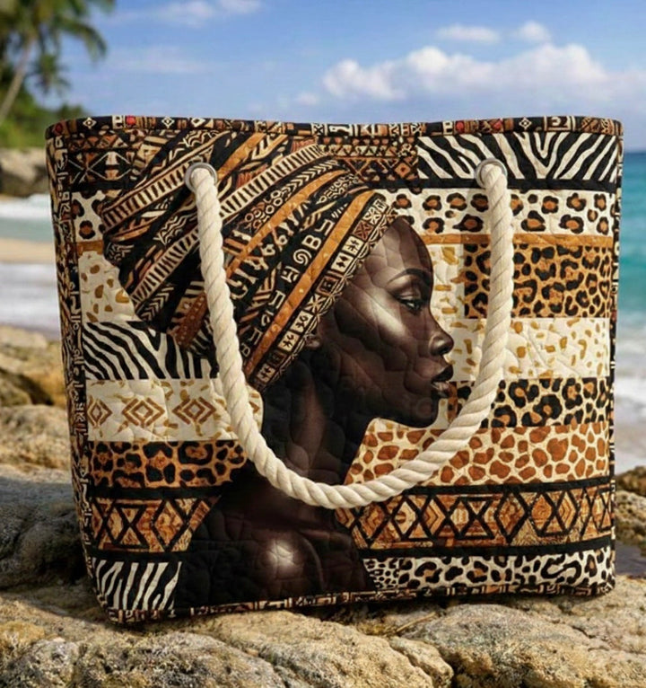 Melanin Queen Beach Tote