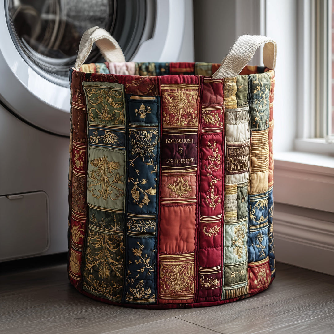 Quilted Laundry Basket Book Haven