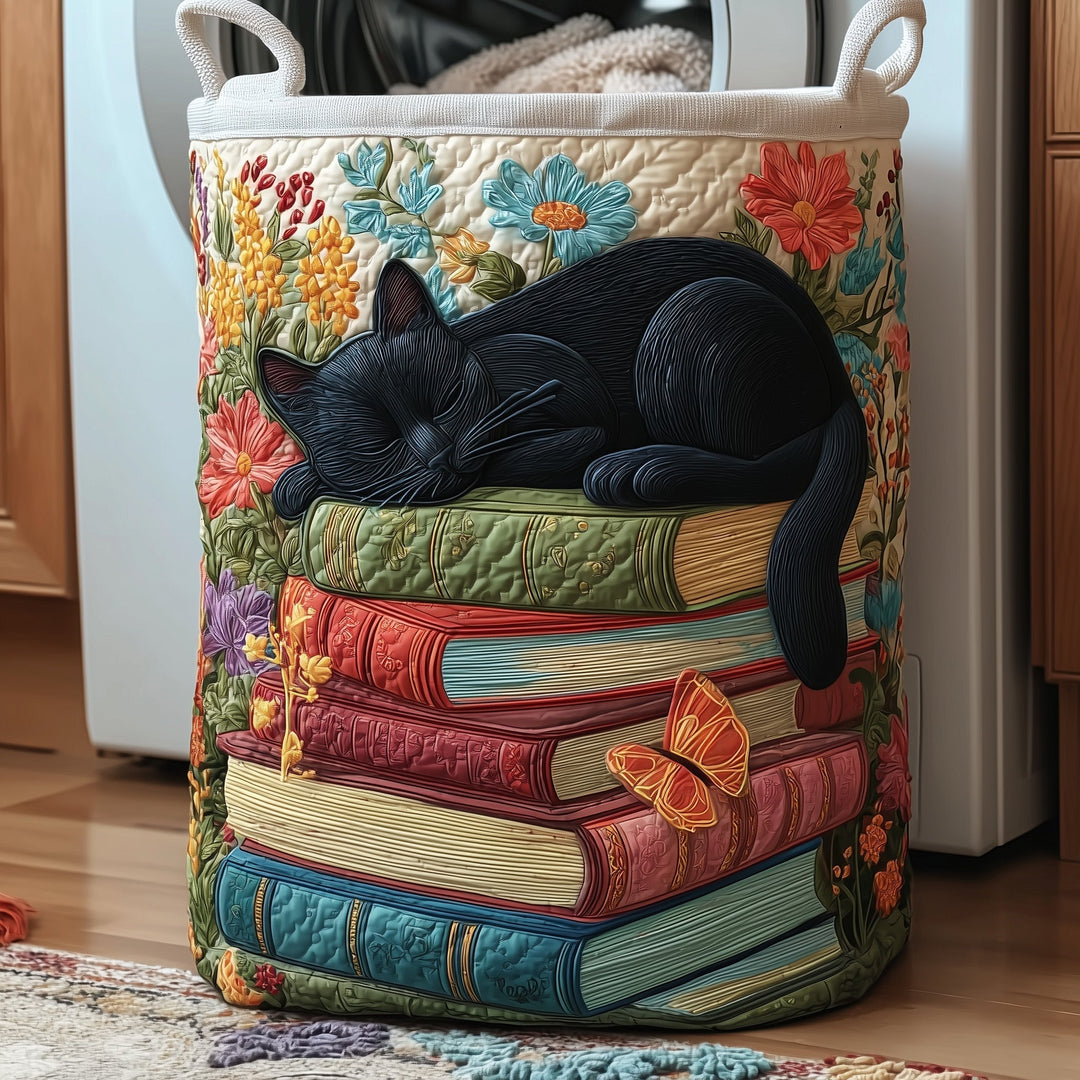 Padded Laundry Basket Purrfect Pages
