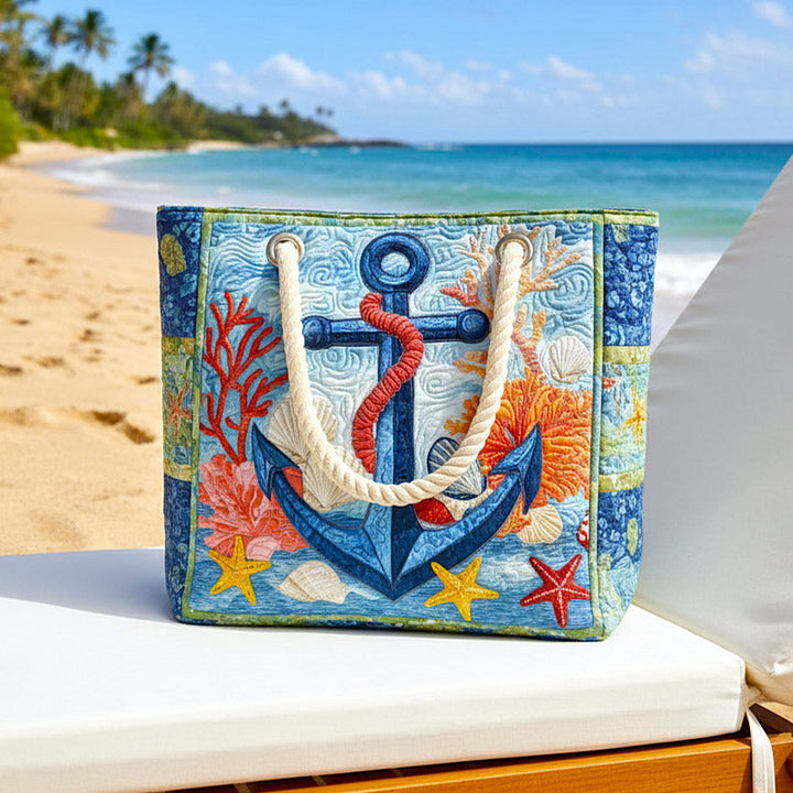 Nautical Anchor Beach Tote