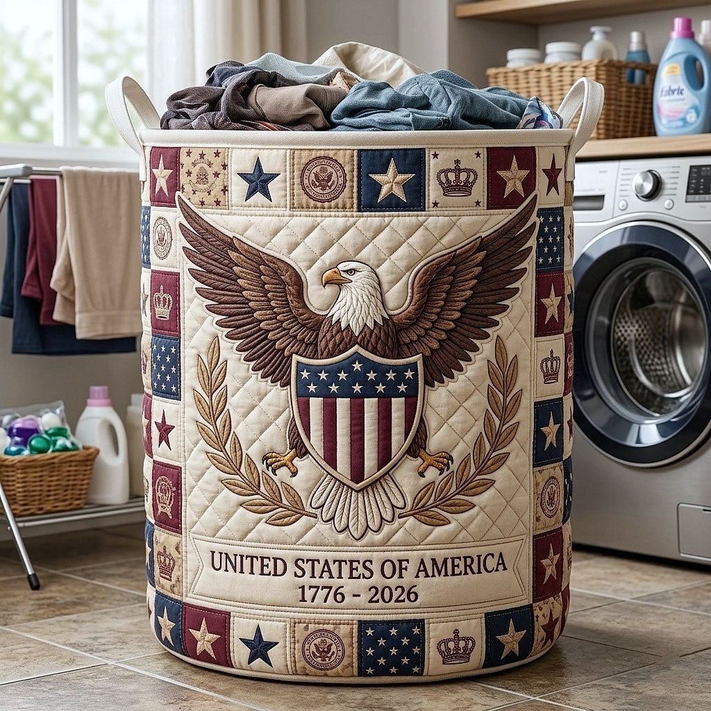 Heritage Quilted Laundry Basket