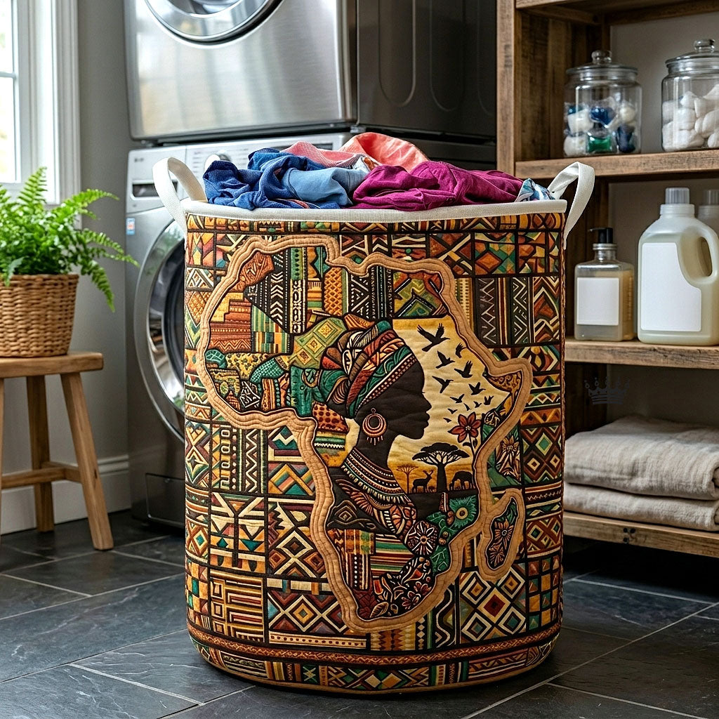 Heritage Africa Quilted Laundry Basket