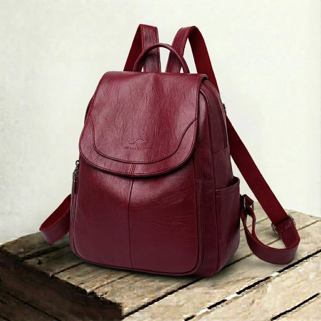 Chloe™ | Hands-Free Ease — Leather Backpack for Everyday Use