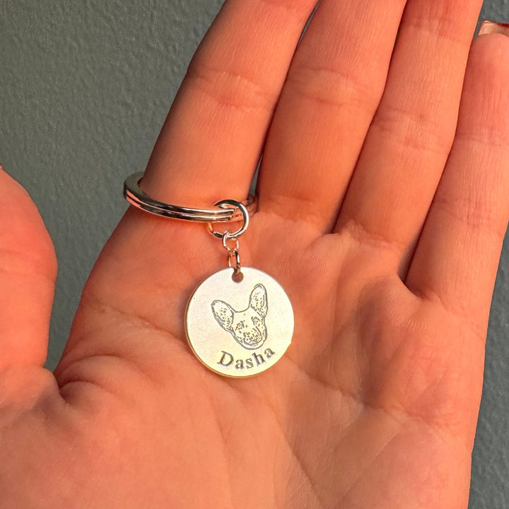 Personalised Keyring with Pet's Face