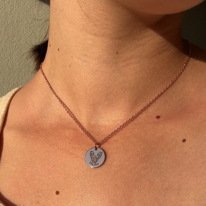 Custom Necklace with Pet's Face