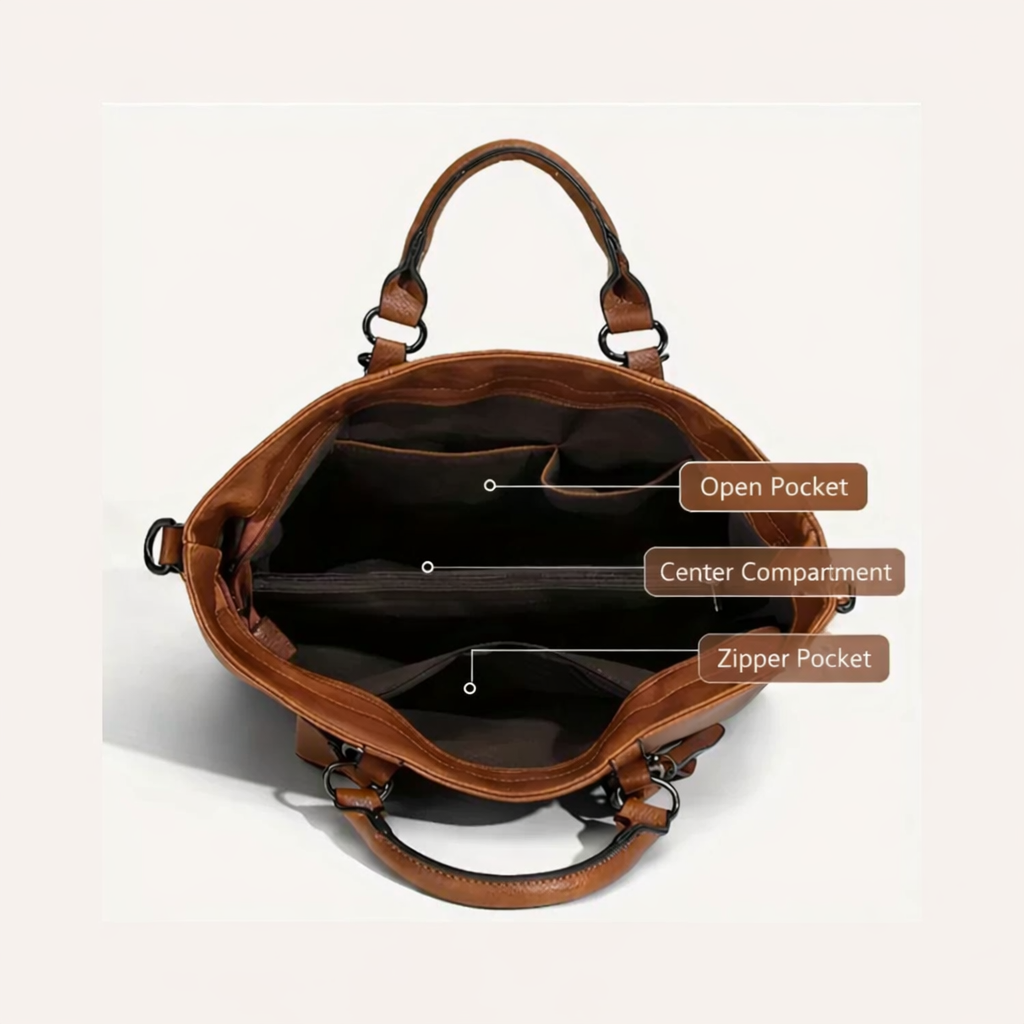 Megan™ | Effortless Comfort — Spacious Leather Shoulder Bag
