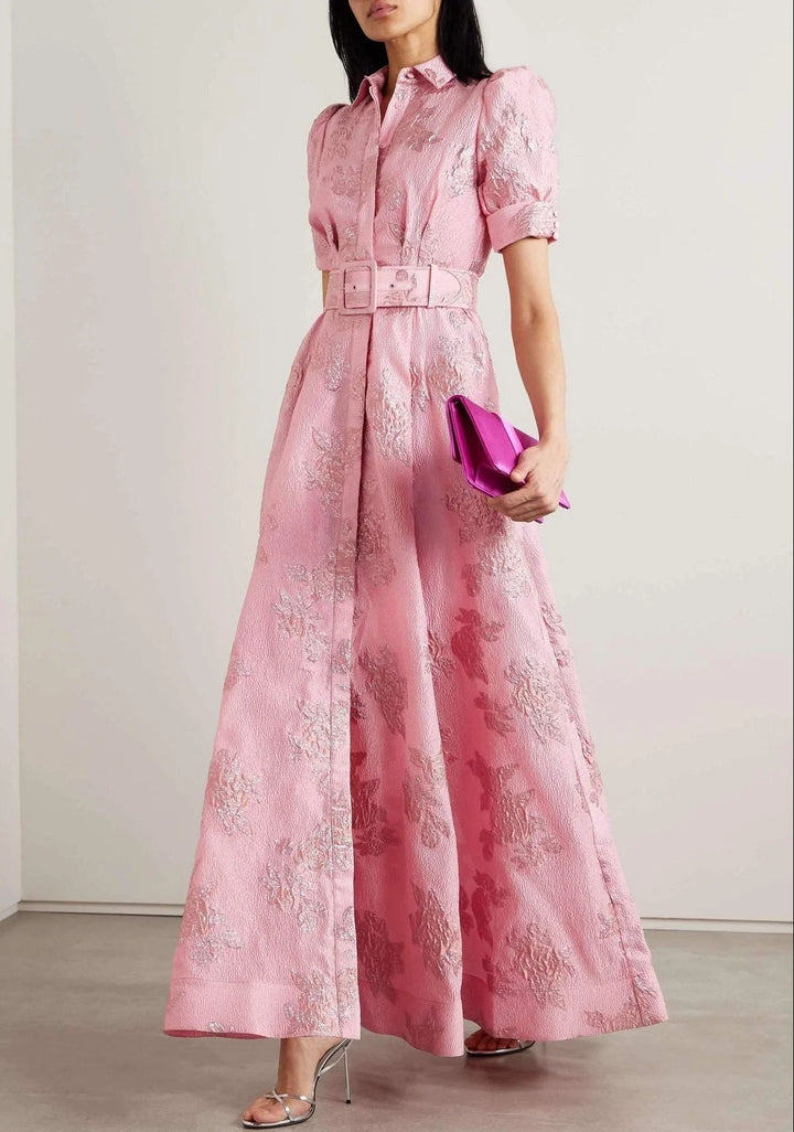 Rosélle™ |  Belted Maxi Dress