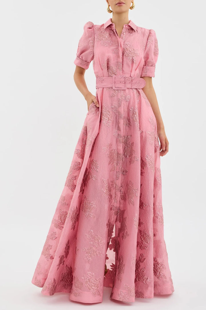 Rosélle™ |  Belted Maxi Dress