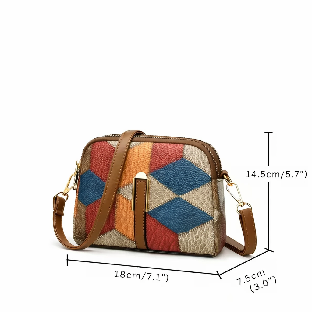 Zoe™ | Stand Out in Style — Colourful Leather Mini Bag