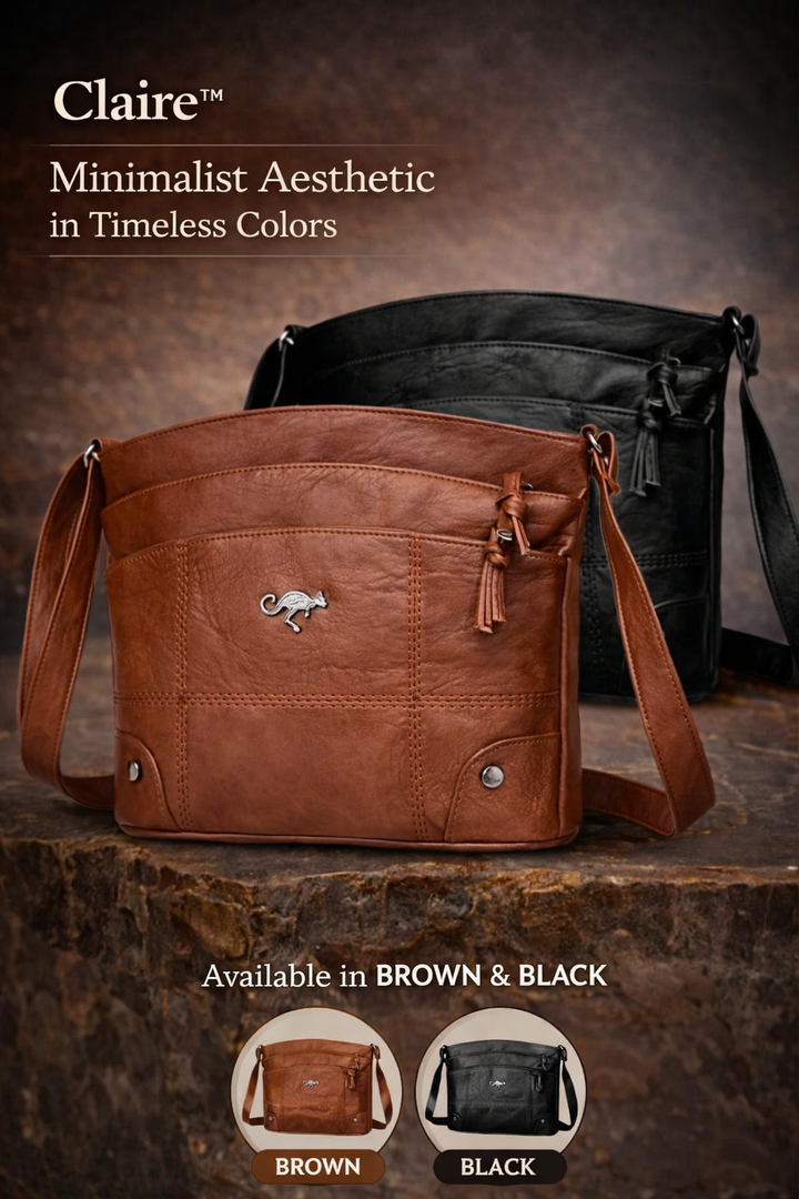 Claire™ | Timeless Elegance — Leather Shoulder Bag