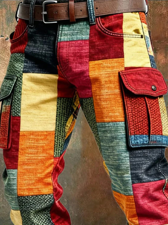 Riley | Patchwork Cargo Pants