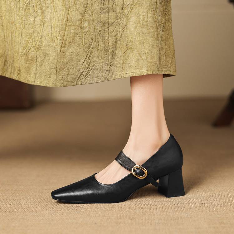 Azra Genuine Leather Heels