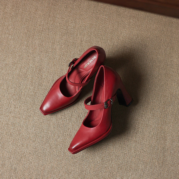 Claya Genuine Leather Heels