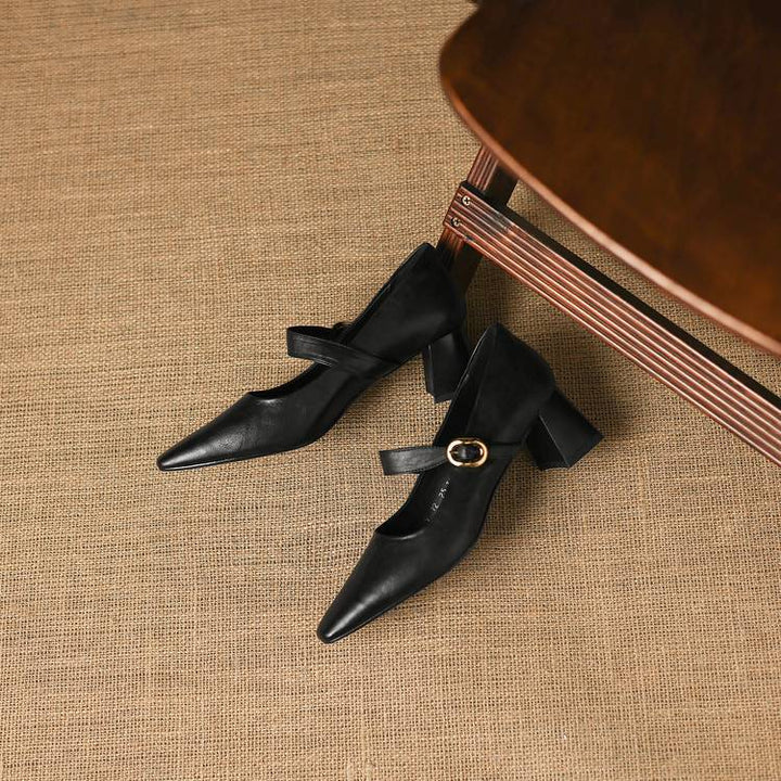 Azra Genuine Leather Heels
