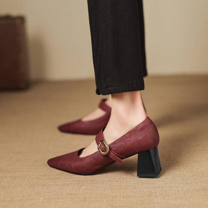 Azra Genuine Leather Heels