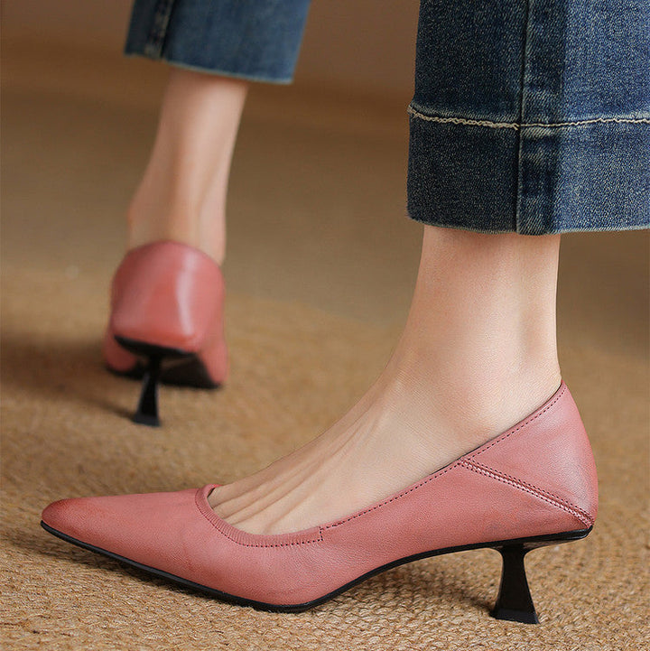 Liora Genuine Leather Heels