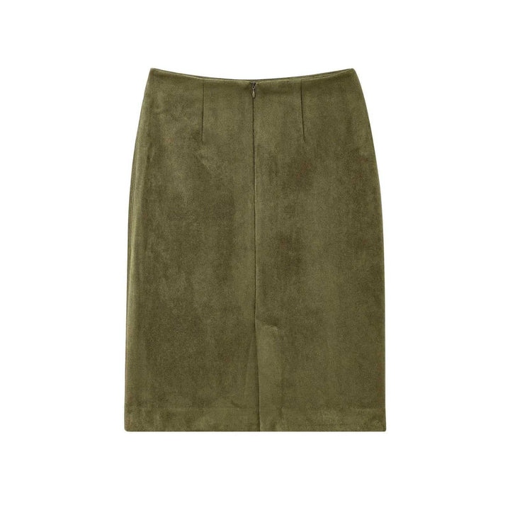NOVAE | Suede-style midi skirt