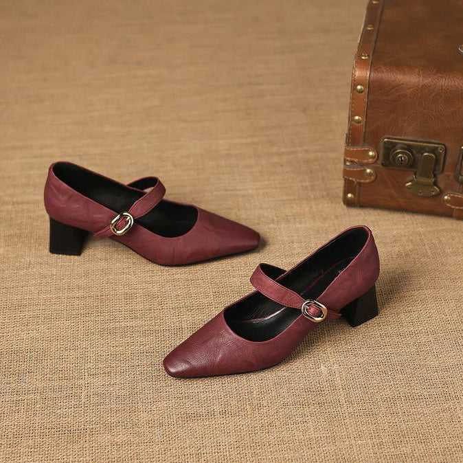 Azra Genuine Leather Heels