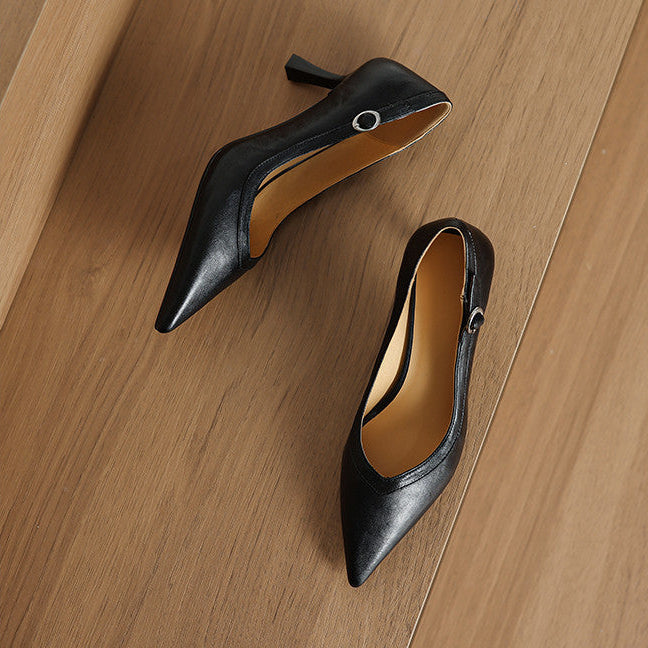 Ezel Genuine Leather Heels