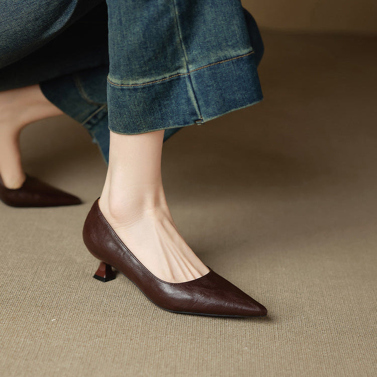 Aeris Genuine Leather Heels