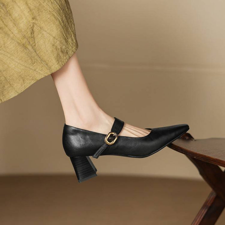 Azra Genuine Leather Heels