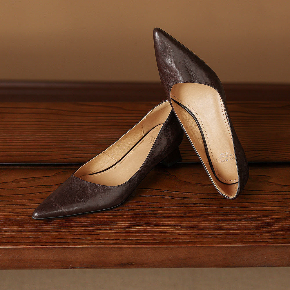 Kreya Genuine Leather Heels