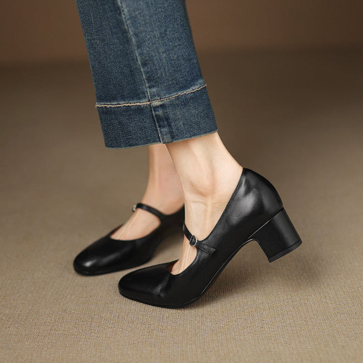 Cadrel Genuine Leather Pumps